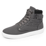Mens Casual Comfort Shoes Flat Lace-Up Outdoor Hiking Work High Top Sneakers