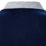 Mens Casual Long Sleeve Polo Shirt T-Shirt Tops Blouse Pullover Tunic Sweatshirt