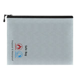 Fireproof Waterproof Document Bag Money Cash File Envelope Safe Zip Case Pouch