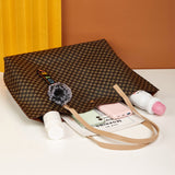 Women PU Leather Tote Shoulder Bag Handbag Satchel Purse With Clutch Bag Pom Pom