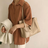 Women PU Leather Designer Shoulder Bag Tote Large Handbag Office Lady Messenger