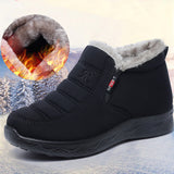 Men Winter Ankle Bootie Anti-Slip Plush Lined Short Boots Slip On Outdoor Shoes