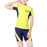 Boys Swimsuit Swimwear Short Sleeve Rash Guard Swim Tops Swim Shorts Shirt Board Swim Trunks Pants Board Shorts Boardshorts Beachwear Quick-Dry Sun Protection Casual Surfing Bathing Suit