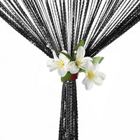 HANGING BEADED CURTAIN STRING DOOR WINDOW CURTAINS TASSEL FLY SCREEN PANEL