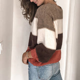 color block sweater