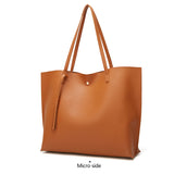 Women PU Leather Tassels Shoulder Bag Tote Large Capacity Handbag Messenger Bag