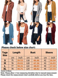 Women's Casual Cardigan Pockets Knitted Long Sleeve Hooded Jumper Knitted Top