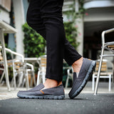 Mens Casual Shoes Lightweight Formal Office Round Toe Flat Breathable Solid Color