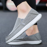 Men's Slip On Loafers Shoes Lightweight Canvas Moccasin Walking Shoes Sneakers