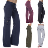 Women Bootcut Yoga Pants Leggings with Pockets Plus Size Stretch Yoga Workout Activewear High Waist Gym Fitness Trouser