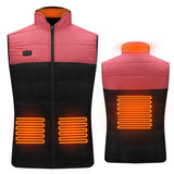 Electric USB Heated Vest Unisex Winter Riding Skiing Warmer Heating Coat Jacket