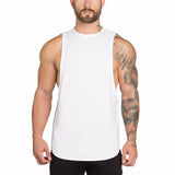 Men Loose Sleeveless Vest Tank Top Undershirt Gym Bodybluilding Fitness T-Shirt