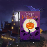 Halloween Fall Garden Flag Seasonal Garden Flags Vertical Double Sided Holiday Yard Flags for Outdoor Decorations, Ghost Pumpkin