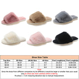 Women's Casual Slide Open Toe Slippers Flat Fuzzy Fluffy Fur Slip On House Shoes