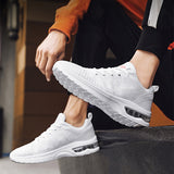 Mens Air Cushion Trainers Sneakers Athletic Outdoor Running Lace Up Casual Shoes
