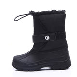 Kids Boys Girls Round Toe Winter Snow Boots Ankle Waterproof Warm Anti Ski Boots