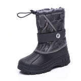 Kids Boys Girls Round Toe Winter Snow Boots Ankle Waterproof Warm Anti Ski Boots