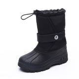 Kids Boys Girls Round Toe Winter Snow Boots Ankle Waterproof Warm Anti Ski Boots