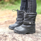 Kids Boys Girls Round Toe Winter Snow Boots Ankle Waterproof Warm Anti Ski Boots