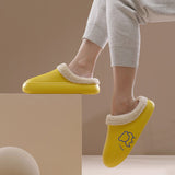 Women's Cozy Casual Slippers Waterproof Indoor Plush House Lightweight Shoes