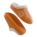 Women's Cozy Casual Slippers Waterproof Indoor Plush House Lightweight Shoes