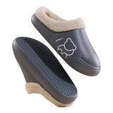 Women's Cozy Casual Slippers Waterproof Indoor Plush House Lightweight Shoes