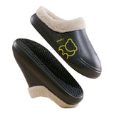 Women's Cozy Casual Slippers Waterproof Indoor Plush House Lightweight Shoes