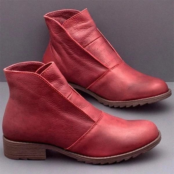 Women's Slouch Ankle Boots Ladies Chunky Anti-Slip Outdoor Winter Shoes
