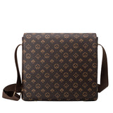 Men's Large Capacity Adjustable Shoulder Straps Briefcase Men Pvc Leather Zipper Bag Waterproof Business Travel Printed Messenger