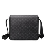 Men's Large Capacity Adjustable Shoulder Straps Briefcase Men Pvc Leather Zipper Bag Waterproof Business Travel Printed Messenger