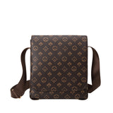 Men's Large Capacity Adjustable Shoulder Straps Briefcase Men Pvc Leather Zipper Bag Waterproof Business Travel Printed Messenger