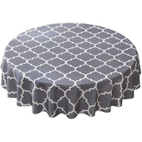 Round Tablecloth Wipeable Waterproof Oil-Proof Table Cloth Cover Home Room Decor