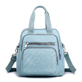 Women Lady Large Capacity Shoulder Bag Backpack USB Charging Port Multi-Pockets