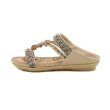 Ferndule Women Flip Flops Buckles Slippers Arch Support Non-Slip Beach Sandals Summer Shoes