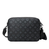 Men's 3 in 1 Crossbody Bags Briefcase Shoulder Satchel Bag Checkered Messenger Bag Handbag Casual Purse Wallet