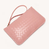 Women PU Leather Wristband Wallet Clutch Bag Phone Holder Zip Coin Purse Handbag