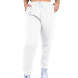 Ladies Drawstrings Trousers Lightweight Elastic Waist Casual Joggers Long Pants