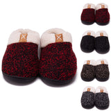 Unisex Memory Foam Winter Warm Slippers Slides Fleece Lined Flats Shoes Footwear