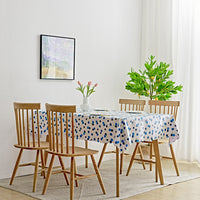 Waterproof PVC Table Cloth Oil-Proof Wipeable Rectangle Tablecloth Kitchen Decor