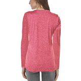 Women Long Sleeve Ruched Button Down Solid Color Tunic Top Ladies Crew Neck Casual Baggy T Shirt Blouse