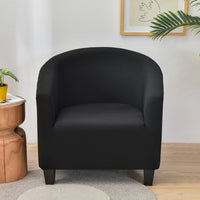 Club Chair Slipcover Stretch Barrel Chair Covers Jacquard Tub Chair Slipcovers Soft Spandex Armchair Sofa Cover Removable Couch Furniture Protector Arm Chair Cover for Living Room