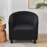 Club Chair Slipcover Stretch Barrel Chair Covers Jacquard Tub Chair Slipcovers Soft Spandex Armchair Sofa Cover Removable Couch Furniture Protector Arm Chair Cover for Living Room