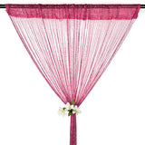 39"x78" String Door Curtain Beads Room Divider Crystal Tassel Fringe Beaded Window Panel