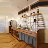 Cafe Kitchen Bathroom Short Blackout Curtain Panel Valance Drape Rod Pocket Deco