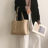 Women PU Leather Designer Shoulder Bag Tote Large Handbag Office Lady Messenger