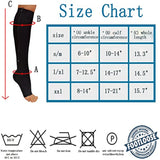 Zip Sox Compression Socks Zipper Leg Support Knee Open Toe Shaper Stockings