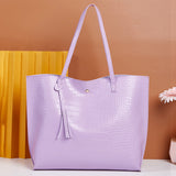 Women PU Leather Designer Shoulder Bag Tote Large Handbag Office Lady Messenger
