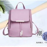 Women PU Leather Backpack Handbags Shoulder Travel School Bags Rucksack Satchel