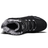 Mens Womens Winter Ankle Snow Hiking Boots Warm Wear Resistant Non Slip Soft Lined Outdoor Shoes