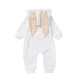 Kids Baby Unisex Solid Color Warm Hoodie Jumpsuit Romper Bodysuit Zipper Closure